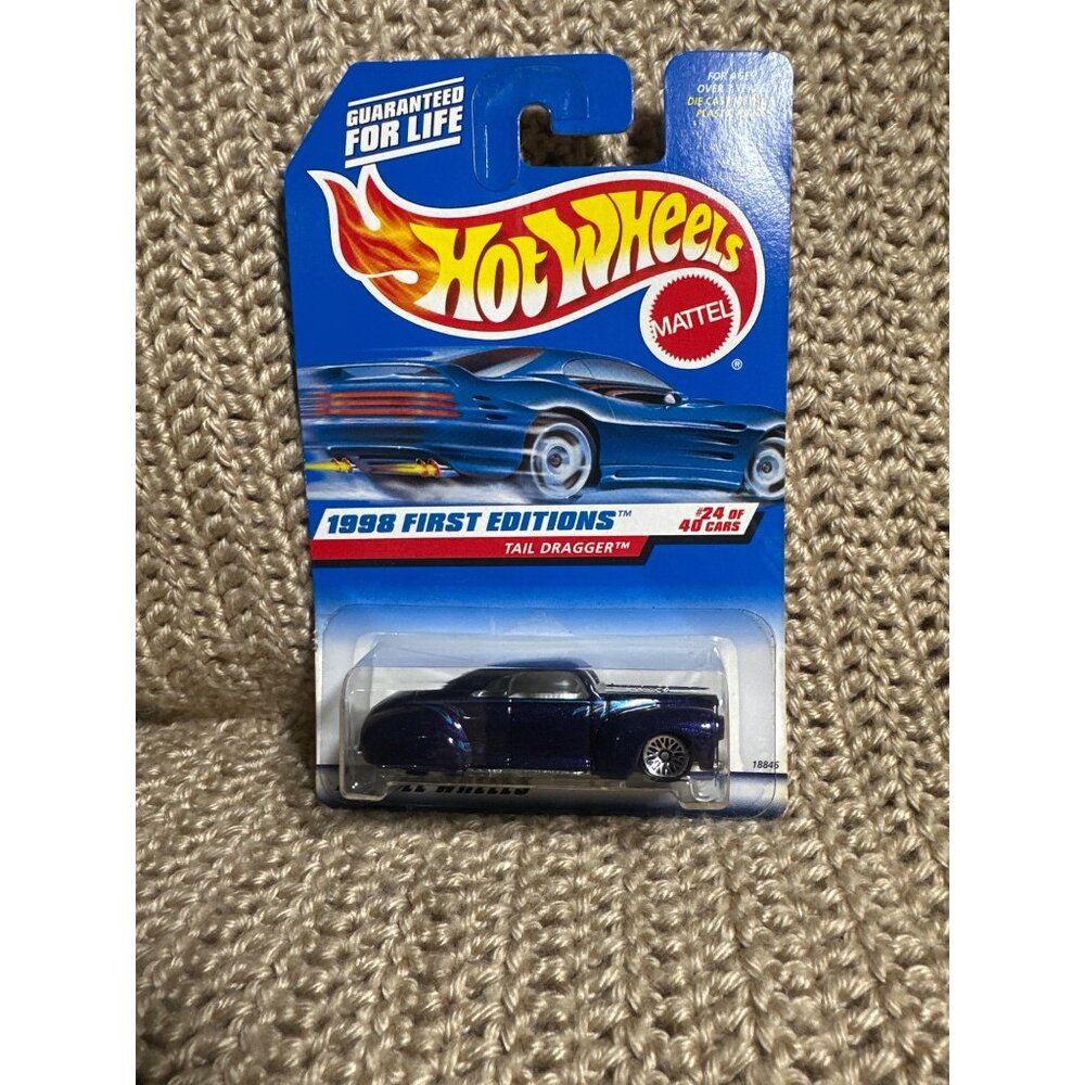 Hot Wheels 1998 First Editions Tail Dragger Collectible Die-Cast Car In Original